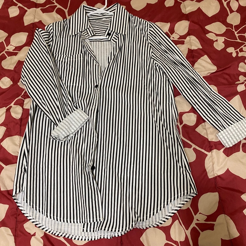Stripped button down